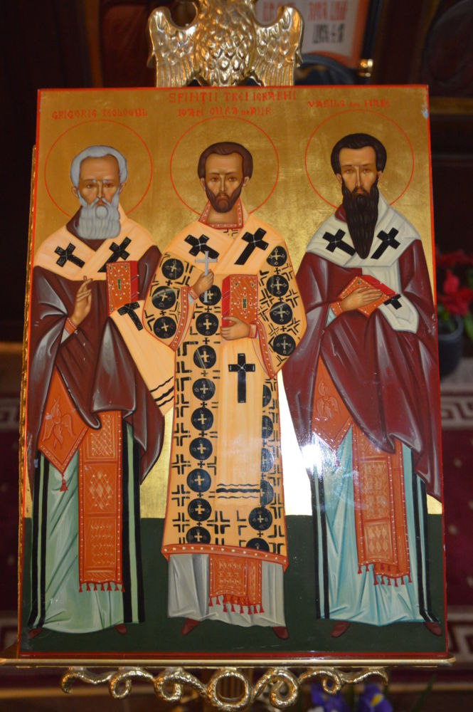 Sfintii Trei Ierarhi: Vasile cel Mare, Grigorie Teologul si Ioan Gura de Aur, Manastirea Sfanta Elisabeta, Cluj-Napoca