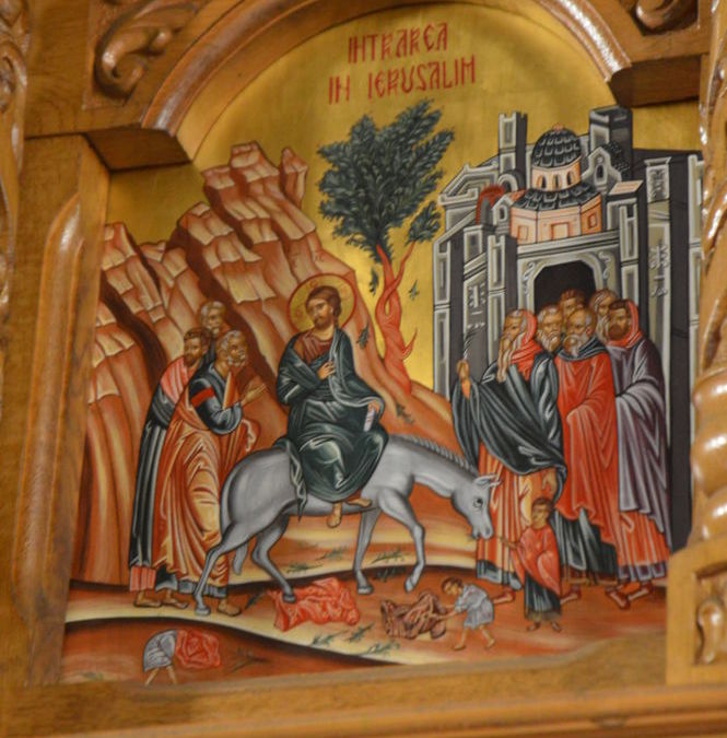 Intrarea Domnului in Ierusalim, Duminica Floriilor, Manastirea Sfintilor Apostoli Petru si Pavel, Rebra – Parva, Bistrita Nasaud